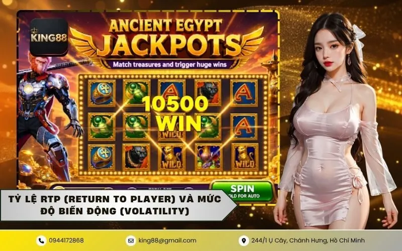 Tỷ lệ RTP (Return to Player) và mức độ biến động (Volatility)
